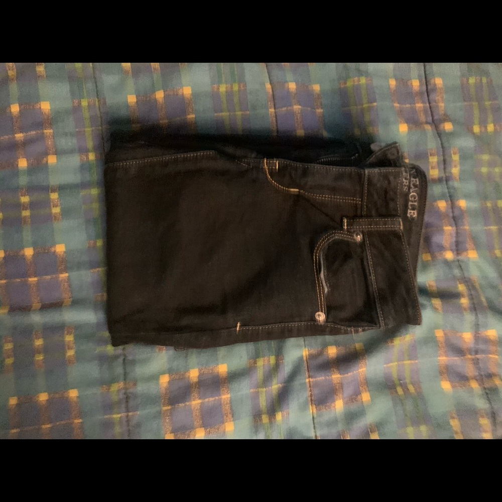 Dark wash America Eagle skinny jeans